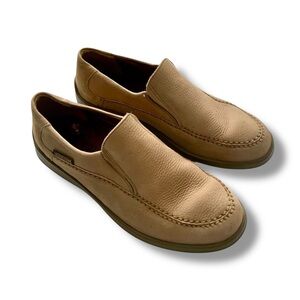 MEPHISTO Men's Air-Jet Leather Shoes Slip-On Casual Tan Size 9.5